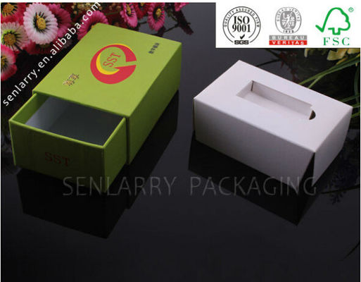 Promotional recycled paper packaging box design with drawer wholesale ex factory price!!!