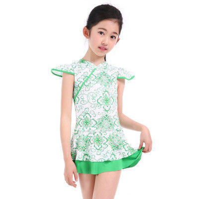 Cheap Skirt Beautifully Printed Children Girls Swim wear