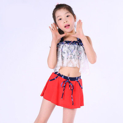 Exquisite Striped Girl Exclusive Swimsuit