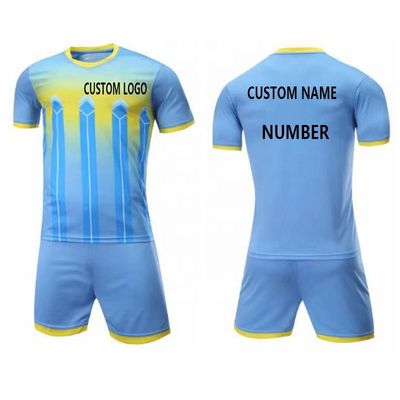 OEM Customized Design Blank Sports Wear Soccer Uniform Jersey Set