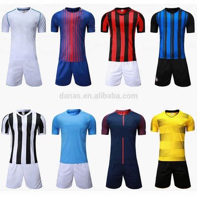 Thai quality custom logo and number blank football jersey club soccer jersey 2018 for kids and adults