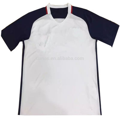 Top Quality Custom White and Black Football Shirt Maker Soccer Jersey Set