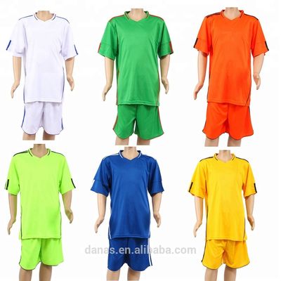 Cheap Hot Sell Kids Soccer Jersey Custom Logo Name  Club Soccer Uniform Set