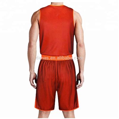 2019 New Design Reversible Mesh Cool Orange Basketball Jersey