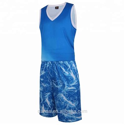 New Fashion Sublimation Mesh Polyester Quick Dry Basketball Jersey