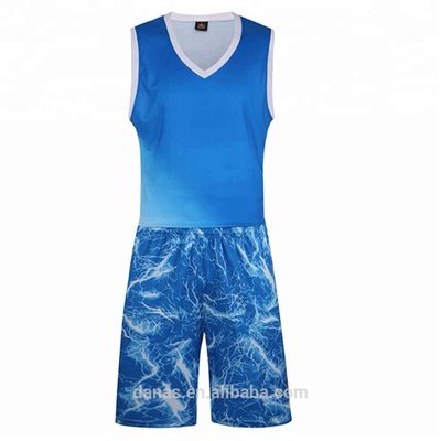 New Fashion Sublimation Mesh Polyester Quick Dry Basketball Jersey