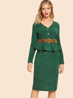 Dresses Women lady Elegant Two Piece Set women Clothing