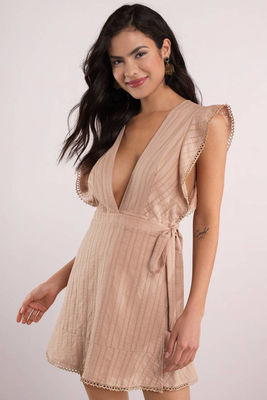 Boho Sexy Short Wrap Women Dress Beach