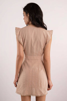 Boho Sexy Short Wrap Women Dress Beach