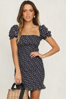 Ladies Off Shoulder Printed Mini Boho Dress 2018