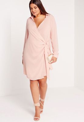 New Design Nude Plus Size Shirts & Blouses Sexy Cross Dress