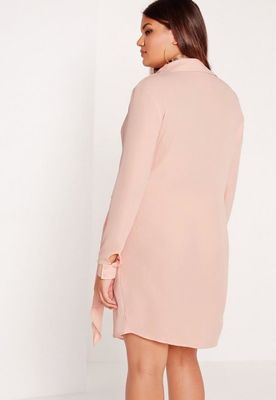 New Design Nude Plus Size Shirts & Blouses Sexy Cross Dress