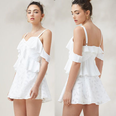 Hot Sale Fashion Womens Floral Sex Linen Slip Mini Dress