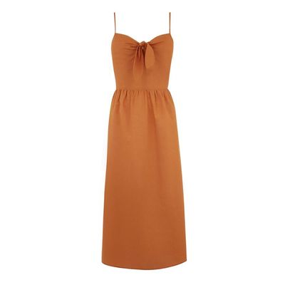 Boho Summer Dresses Design Women Spaghetti Strap Maxi 100% Linen Dress