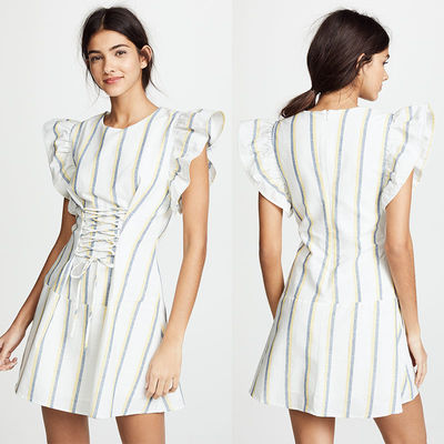 Woman Dress Summer 2018 Striped Casual Designer Womens Dresses
