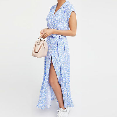 Wholesales woven ladies summer maxi dress