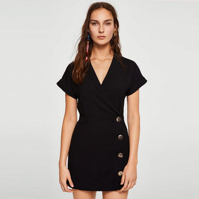 Hot sales woven ladies cotton linen dress