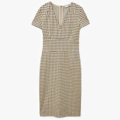 Hot sell woven ladies summer office dress