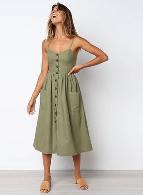 Fashion A-Line Dresses With Spaghetti Strap