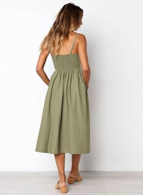 Fashion A-Line Dresses With Spaghetti Strap