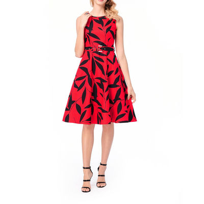 Women Sleeveless Casual Print Dress