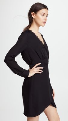 V Neck Long Sleeve Lady Dress New Design
