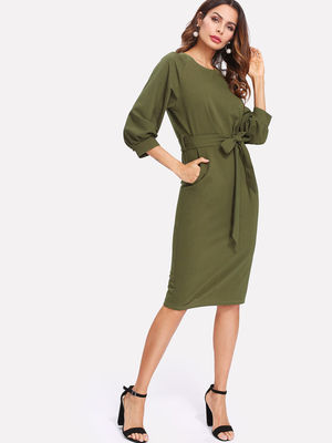 Elegant And Fashion Lady Work Dress