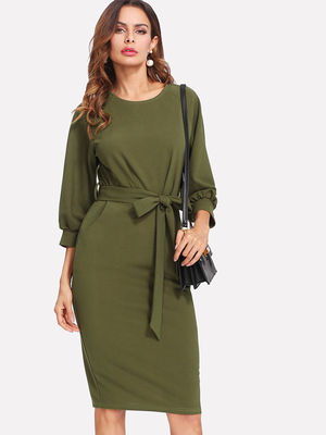 Elegant And Fashion Lady Work Dress