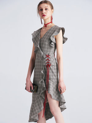 2018 New Fashion Lady Grey Dress