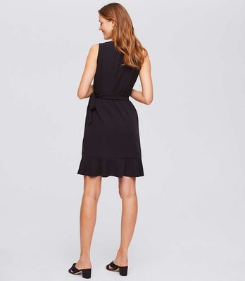 2018 New Fashion Women Sleeveless Black Dress