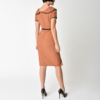Women office length dress for work