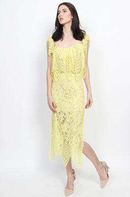 fashion apparel 2 pieces daisy lace women dress