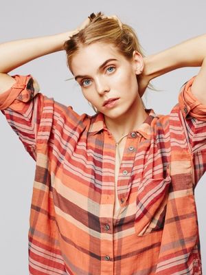 Women's Stand-up Collar Beautiful Color Shirt Dress