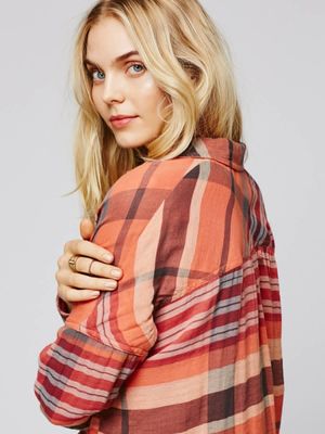 Women's Stand-up Collar Beautiful Color Shirt Dress