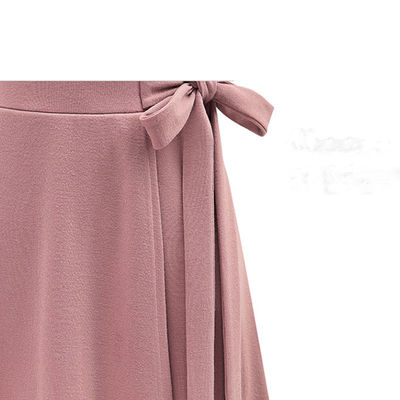 Trending Pink Elegant Maxi Skirt with Belt