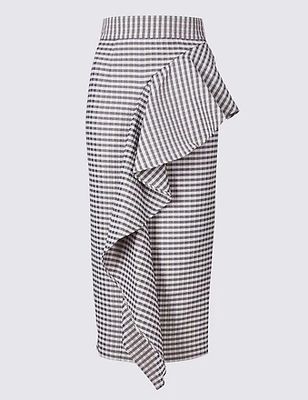 2018 Fashion Clothing Ruffle Pencil Skirts Ladies Office