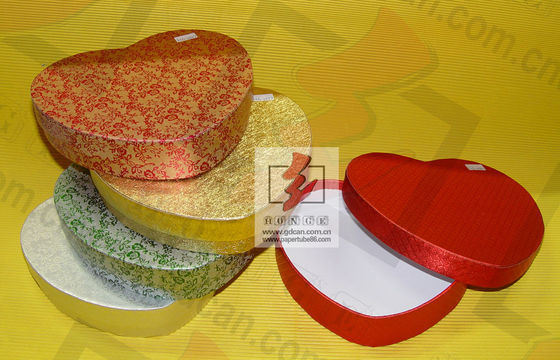 Recycled Cardboard Suitcase Box Sweet Heart Shape For Packing Chocolate