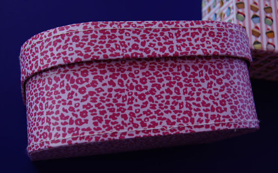 Cardboard Suitcase Box with Metal Closure and Handle for Children's Toys and Clothes