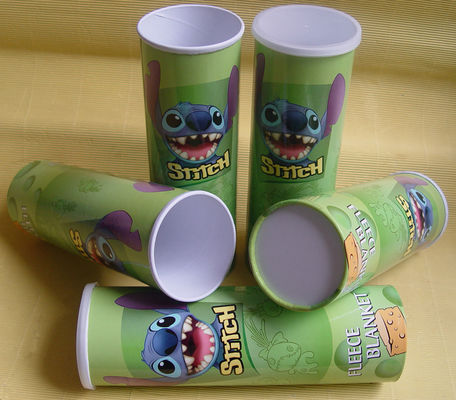 Food Grade Paper Tube Containers for Photo Chips, Poweder, Tea, Candy, Chocolate Packing