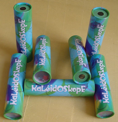 Custom Colourful Xmas Magic Telescope Paper Kaleidoscope Gift Toy for Children