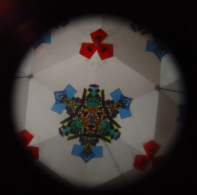 Handmade Paper Kaleidoscopes Gifts Toys with Plastic Beads or Glass Beads