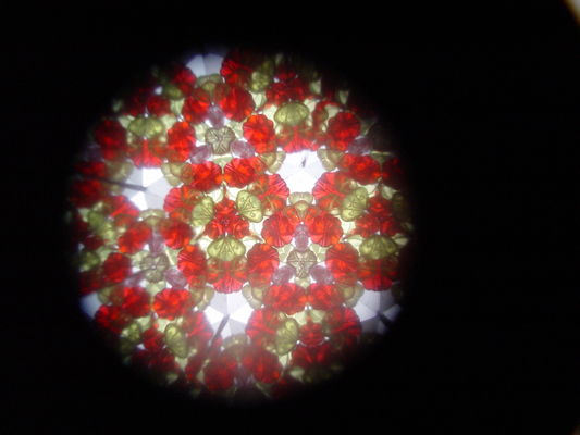 Magic Paper Toy Kaleidoscope with Plastic Beads or Glass Beads for Children