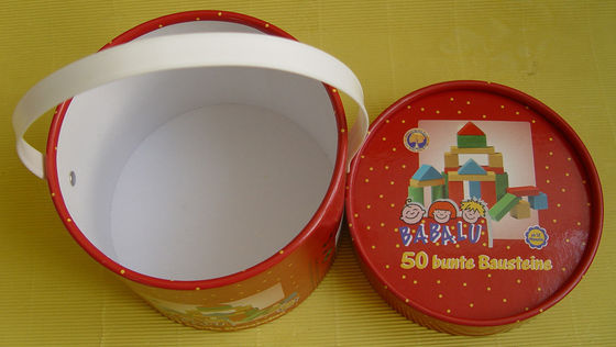 Paper Toy Models, Round Tube Cardboard Paper Bucket for Packaging Toys and Blocks