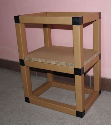 Recycling display rack and book shelves cardboard office furniture