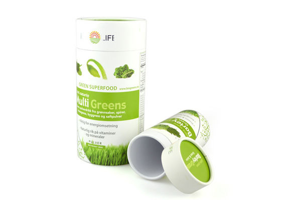 Eco-friendly Food Grade Round Shape Paper Tube Packing Cosmetic / Tea / Tee