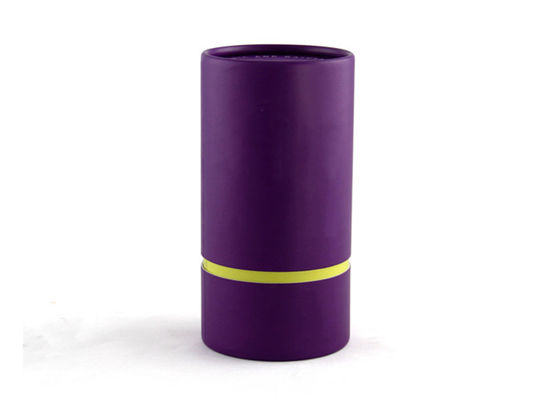 Purple Printing Rolled Edge Paper Tube Packaging Carboard Luxury Package Wholesale