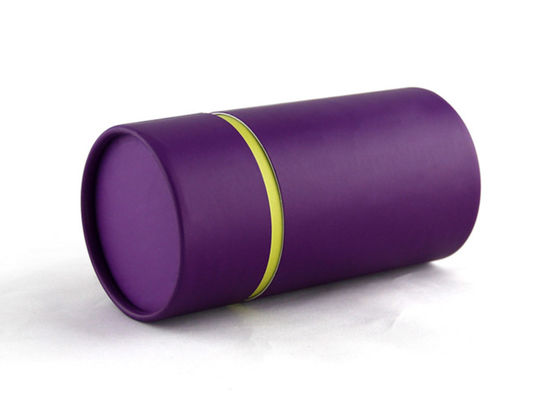 Purple Printing Rolled Edge Paper Tube Packaging Carboard Luxury Package Wholesale