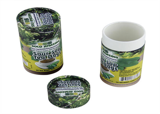 Ivory Board Paper Tube Packaging For Gift / Food Packaging , Paper cardboard tubes