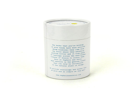 Gloss Lamination White Cardboard Paper Tubes For Power Packaging