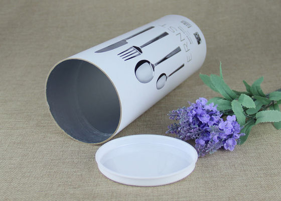Custom Kraft Paper Tubes Packing With Movable PP Lids For Tableware